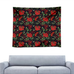 Poinsettia Flower Pattern Print Tapestry