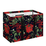Poinsettia Flower Pattern Print Utility Tote Bag