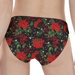 Poinsettia Flower Pattern Print Women's Panties