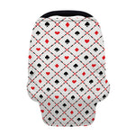 Poker Playing Card Suits Pattern Print Baby Seat Cover