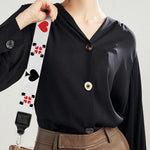 Poker Playing Card Suits Pattern Print Bag Strap