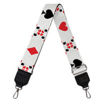 Poker Playing Card Suits Pattern Print Bag Strap