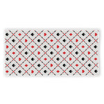 Poker Playing Card Suits Pattern Print Beach Towel