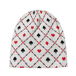 Poker Playing Card Suits Pattern Print Beanie
