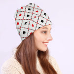 Poker Playing Card Suits Pattern Print Beanie