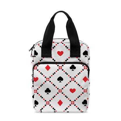 Poker Playing Card Suits Pattern Print Bible Tote Bag