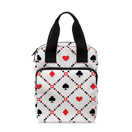 Poker Playing Card Suits Pattern Print Bible Tote Bag