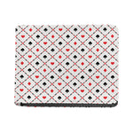 Poker Playing Card Suits Pattern Print Bifold Wallet
