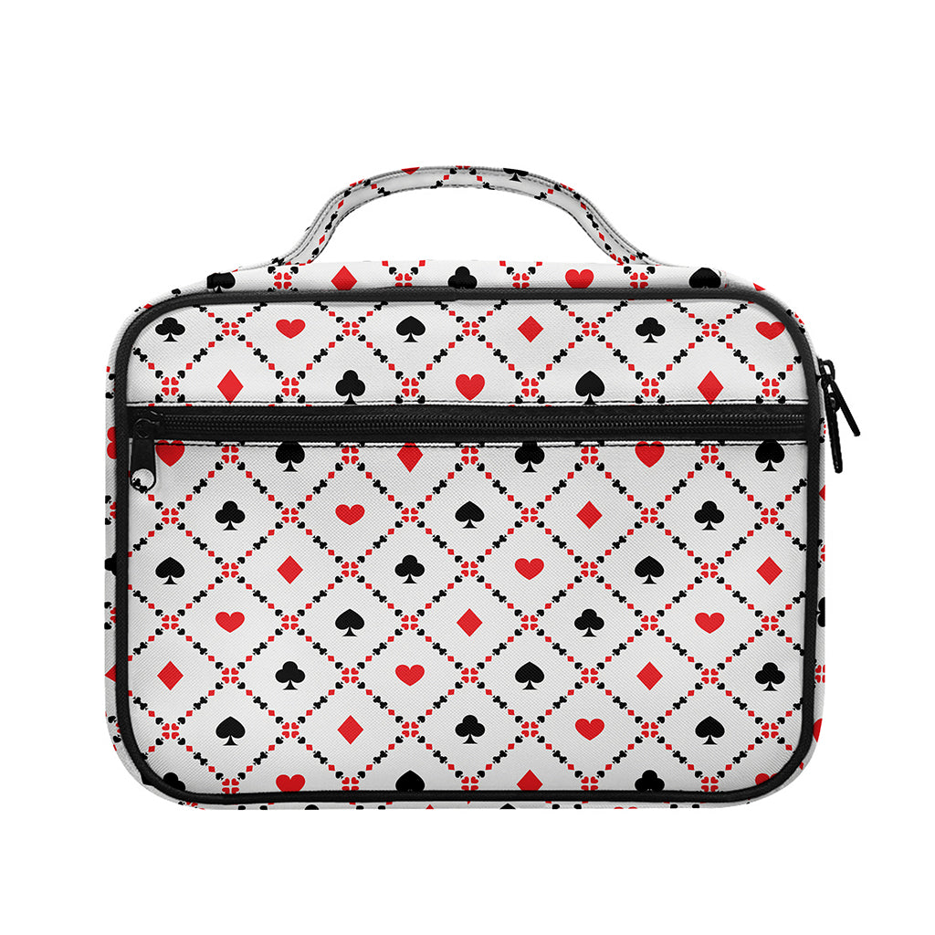 Poker Playing Card Suits Pattern Print Briefcase Bible Bag
