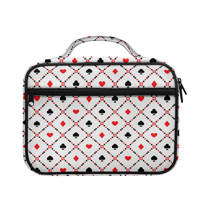 Poker Playing Card Suits Pattern Print Briefcase Bible Bag