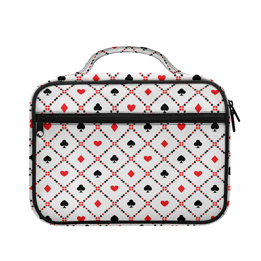Poker Playing Card Suits Pattern Print Briefcase Bible Bag