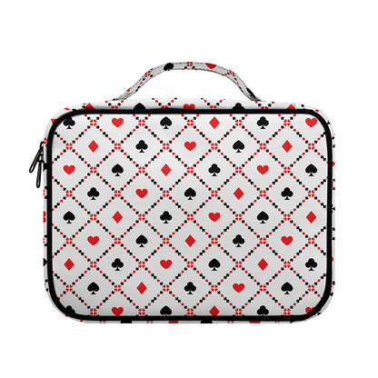 Poker Playing Card Suits Pattern Print Briefcase Bible Bag