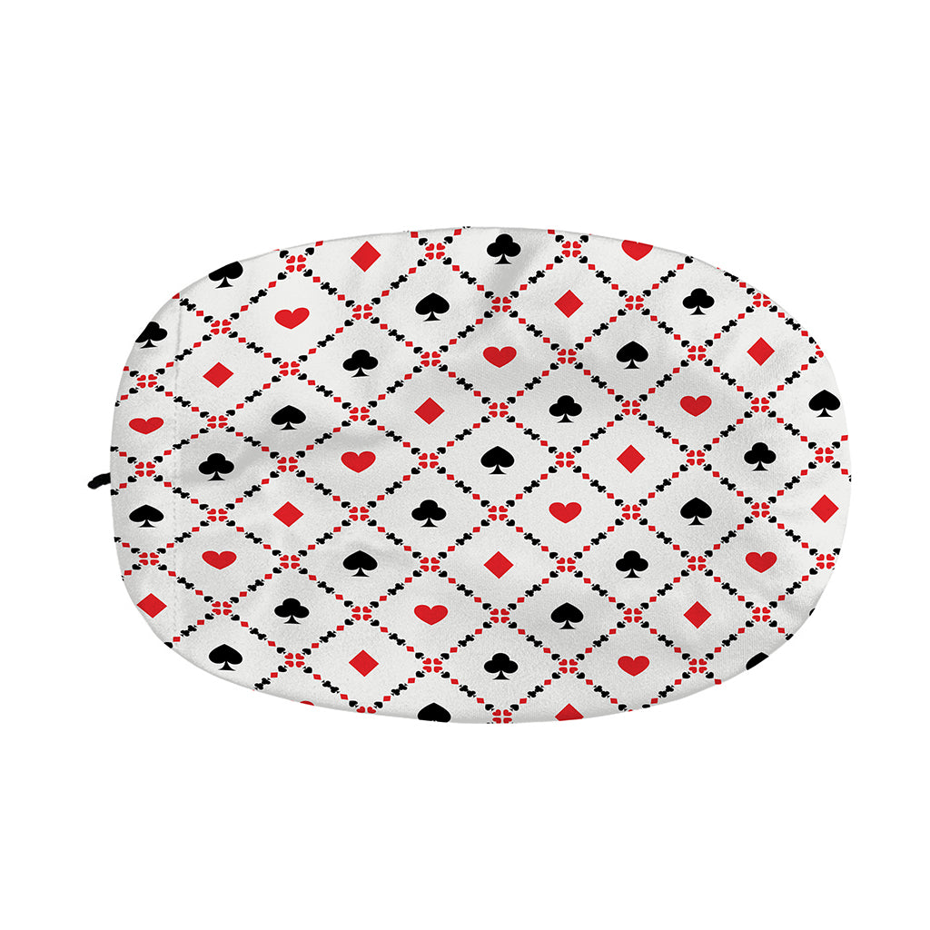 Poker Playing Card Suits Pattern Print Car Side Mirror Covers