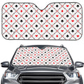 Poker Playing Card Suits Pattern Print Car Windshield Sun Shade