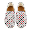 Poker Playing Card Suits Pattern Print Casual Shoes