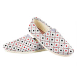 Poker Playing Card Suits Pattern Print Casual Shoes