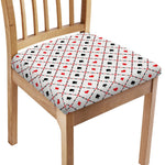 Poker Playing Card Suits Pattern Print Chair Cushion Cover