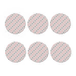 Poker Playing Card Suits Pattern Print Coaster Set