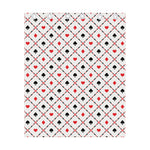 Poker Playing Card Suits Pattern Print Curtain