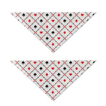 Poker Playing Card Suits Pattern Print Dog Bandana