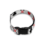 Poker Playing Card Suits Pattern Print Dog Collar