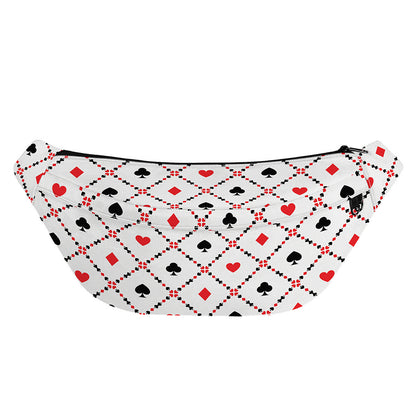 Poker Playing Card Suits Pattern Print Fanny Pack