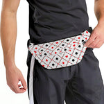 Poker Playing Card Suits Pattern Print Fanny Pack