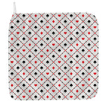 Poker Playing Card Suits Pattern Print Hand Towel