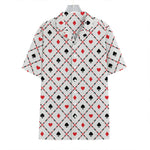 Poker Playing Card Suits Pattern Print Hawaiian Shirt