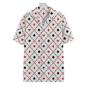 Poker Playing Card Suits Pattern Print Hawaiian Shirt