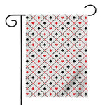 Poker Playing Card Suits Pattern Print House Flag