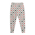 Poker Playing Card Suits Pattern Print Jogger Pants