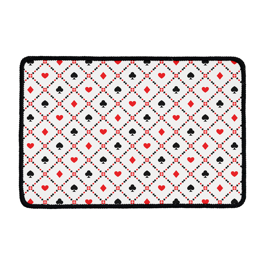 Poker Playing Card Suits Pattern Print Kitchen Mat