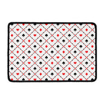 Poker Playing Card Suits Pattern Print Kitchen Mat