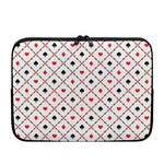 Poker Playing Card Suits Pattern Print Laptop Sleeve