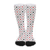 Poker Playing Card Suits Pattern Print Long Socks