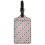 Poker Playing Card Suits Pattern Print Luggage Tag