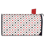 Poker Playing Card Suits Pattern Print Mailbox Cover
