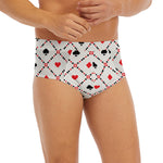 Poker Playing Card Suits Pattern Print Men's Briefs