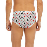 Poker Playing Card Suits Pattern Print Men's Briefs