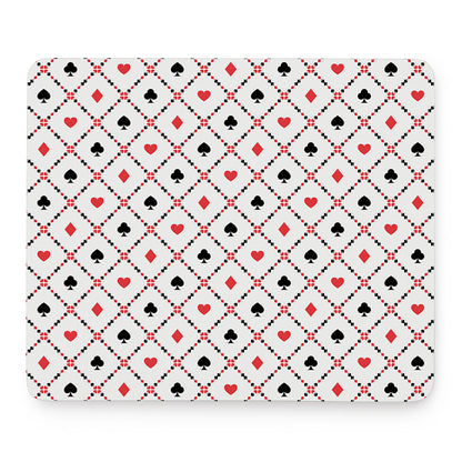 Poker Playing Card Suits Pattern Print Mouse Pad