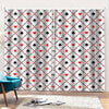 Poker Playing Card Suits Pattern Print Pencil Pleat Curtains