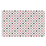 Poker Playing Card Suits Pattern Print Polyester Doormat