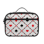 Poker Playing Card Suits Pattern Print Portable Lunch Bag