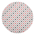 Poker Playing Card Suits Pattern Print Round Blanket