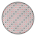 Poker Playing Card Suits Pattern Print Round Floor Mat