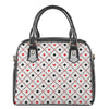 Poker Playing Card Suits Pattern Print Shoulder Handbag