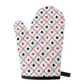 Poker Playing Card Suits Pattern Print Single Oven Mitt