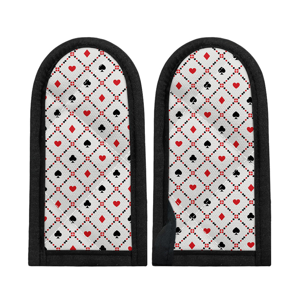 Poker Playing Card Suits Pattern Print Skillet Handle Cover