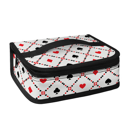 Poker Playing Card Suits Pattern Print Small Lunch Bag